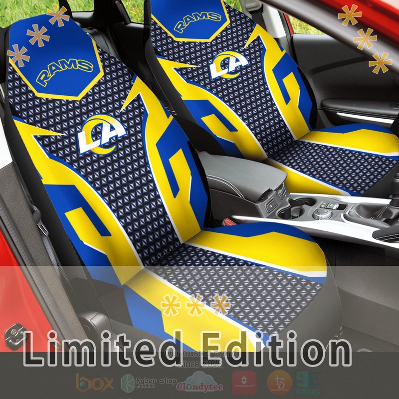 NFL_Los_Angeles_Rams_Yellow-Blue_Car_Seat_Cover_1