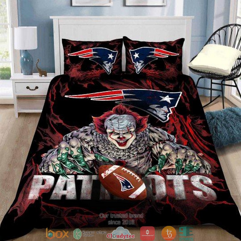 NFL_New_England_Patriots_Sleepy_Halloween_and_Christmas_Duvet_Cover_Bedroom_Set