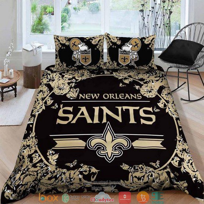 NFL_New_Orleans_Saints_Black_Duvet_Cover_Bedroom_Set