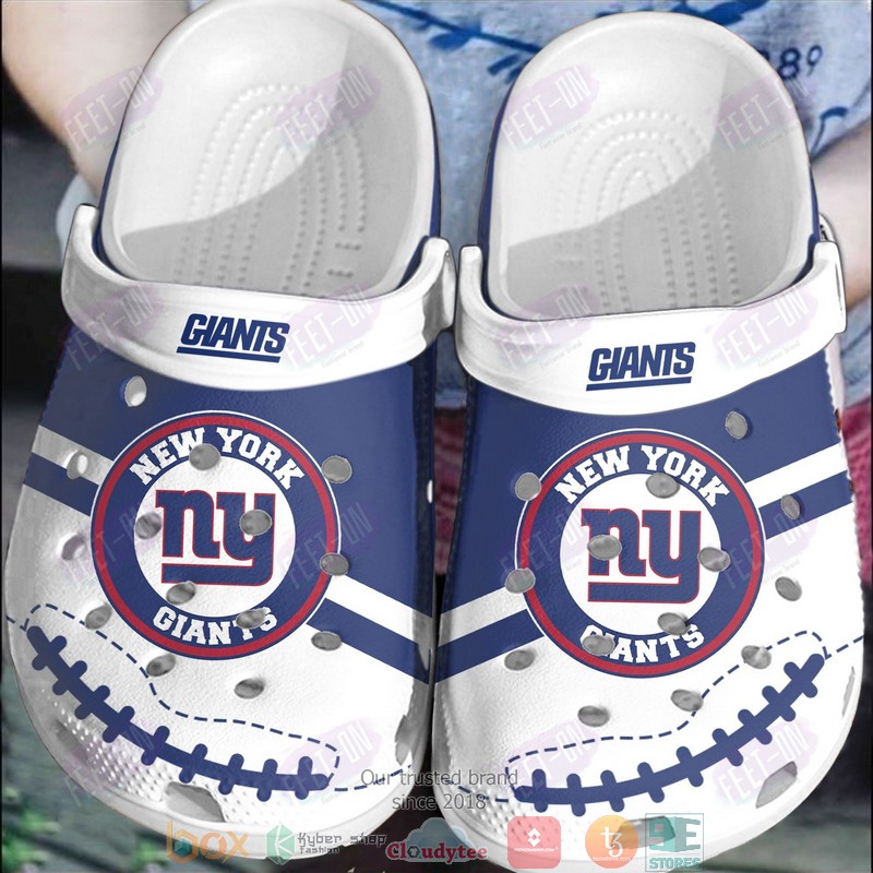 NFL_New_York_Giants_Blue_and_white_Crocband_Clogs