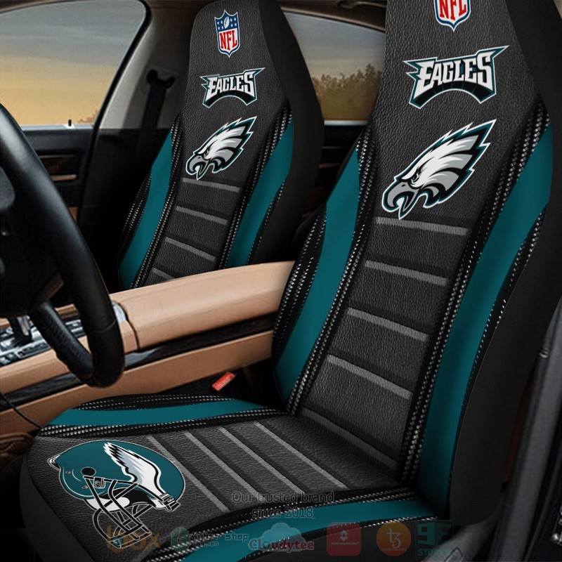 NFL_Philadelphia_Eagles_Black_Car_Seat_Cover_1