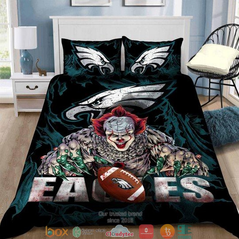 NFL_Philadelphia_Eagles_Sleepy_Halloweenand_Christmas_Duvet_Cover_Bedroom_Set