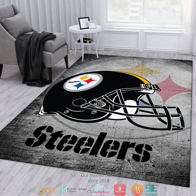 NFL_Pittsburgh_Steelers_Helmet_Football_Team_Rug_Carpet