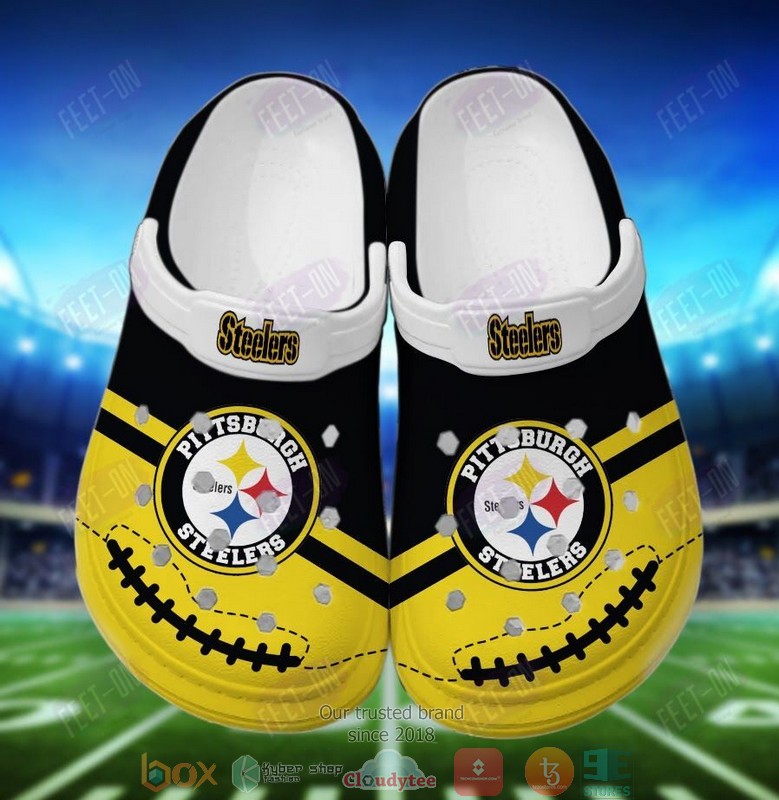 NFL_Pittsburgh_Steelers_Yellow-Black_Crocband_Crocs_Clog_Shoes