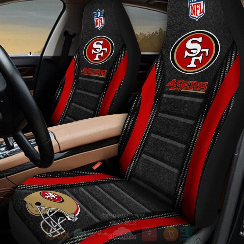NFL_San_Francisco_49ers_Black_Car_Seat_Cover_1