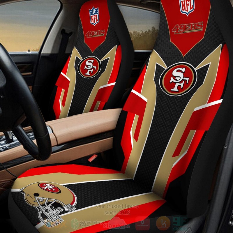 NFL_San_Francisco_49ers_Red-Cream_Car_Seat_Cover_1