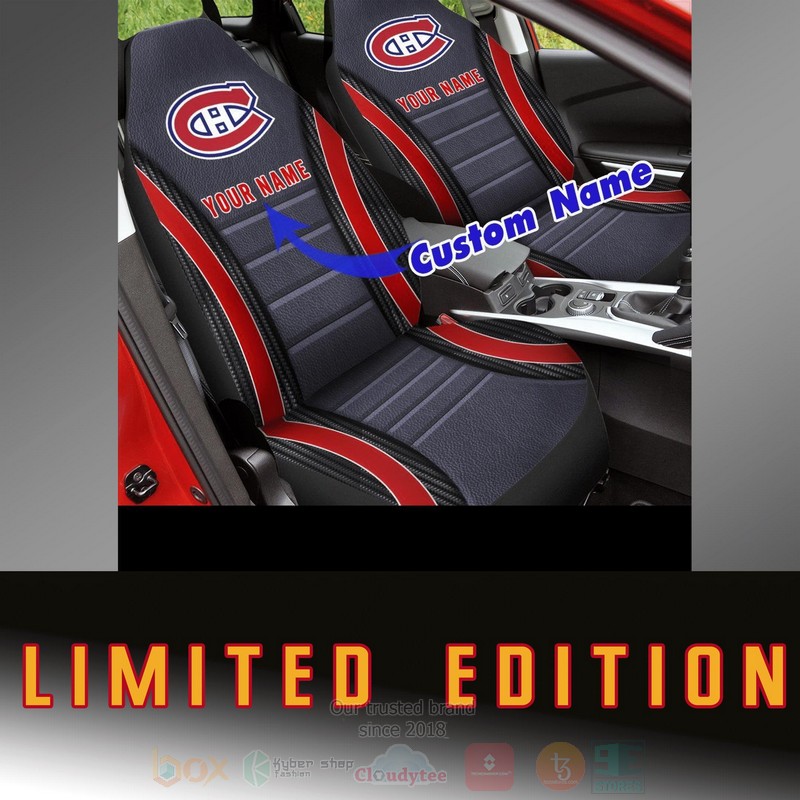 NHL_Montreal_Canadiens_Custom_Name_Car_Seat_Cover
