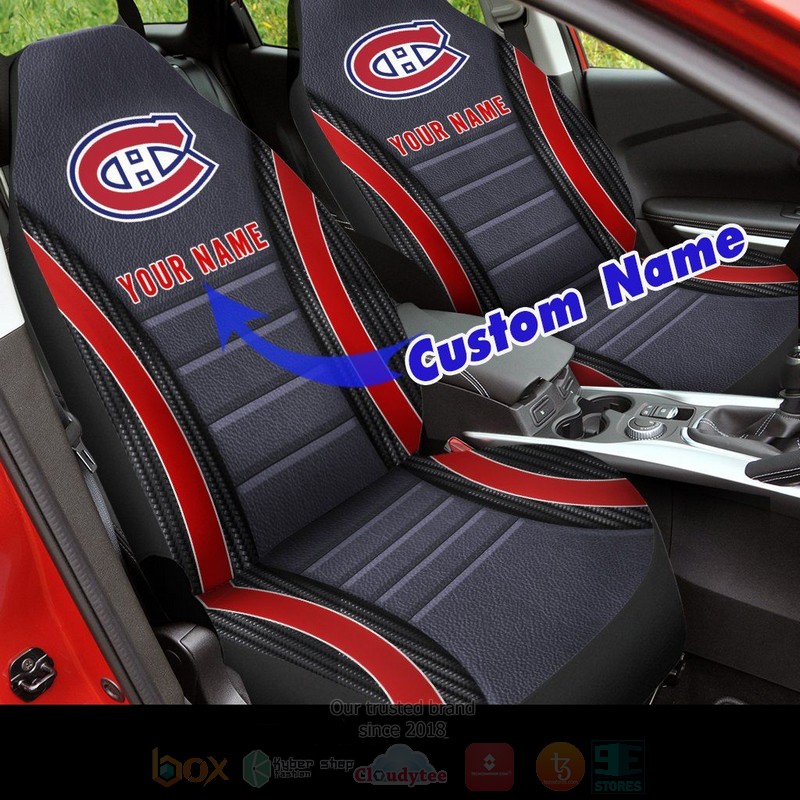 NHL_Montreal_Canadiens_Custom_Name_Car_Seat_Cover_1
