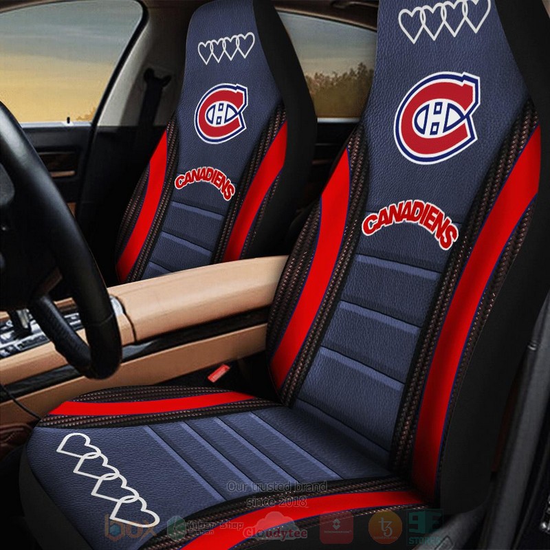 NHL_Montreal_Canadiens_Red-Grey_Car_Seat_Cover