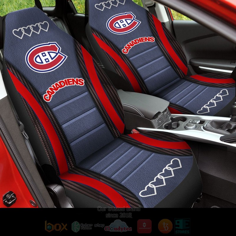 NHL_Montreal_Canadiens_Red-Grey_Car_Seat_Cover_1