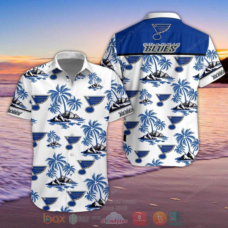 NHL_St_Louis_Blues_palm_tree_Hawaiian_Shirt_Shorts