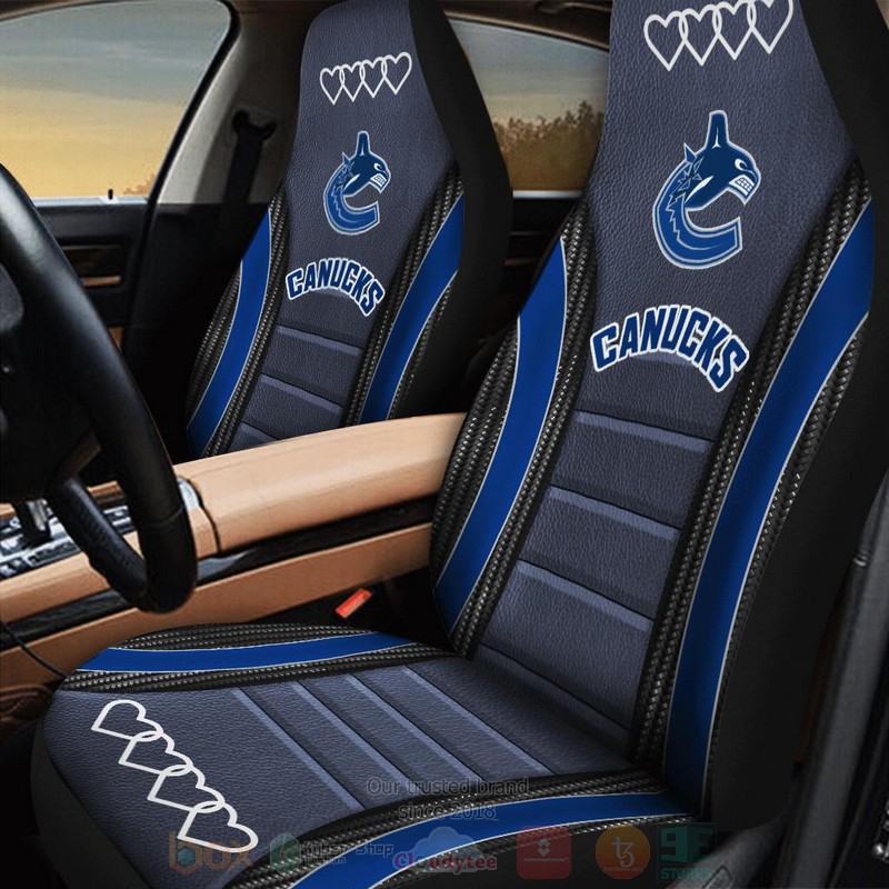 NHL_Vancouver_Canucks_Grey_Car_Seat_Cover