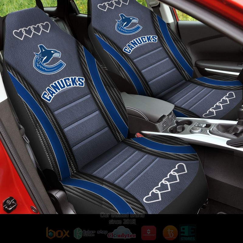 NHL_Vancouver_Canucks_Grey_Car_Seat_Cover_1
