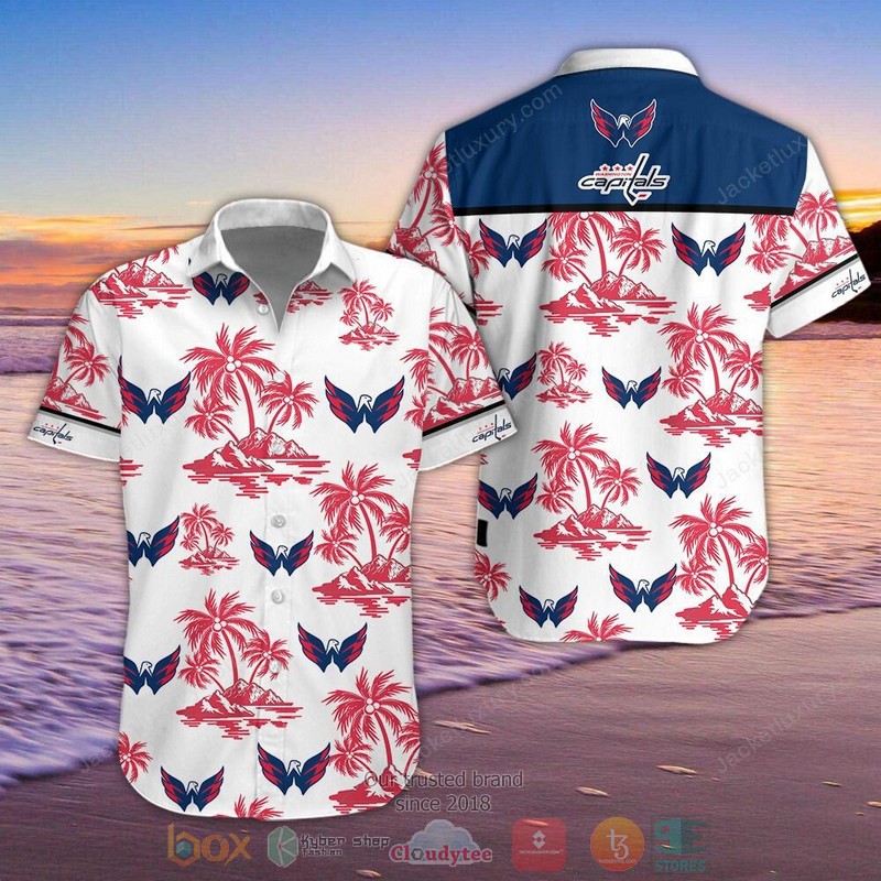 NHL_Washington_Capitals_palm_tree_Hawaiian_Shirt_Shorts