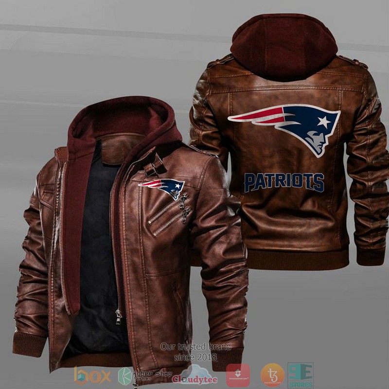 New_England_Patriots_Black_Brown_Leather_Jacket_1