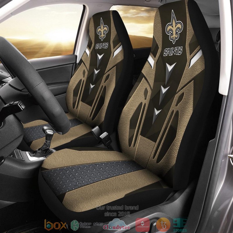 New_Orleans_Saints_Dark_Twinkle_yellow_Car_Seat_Covers