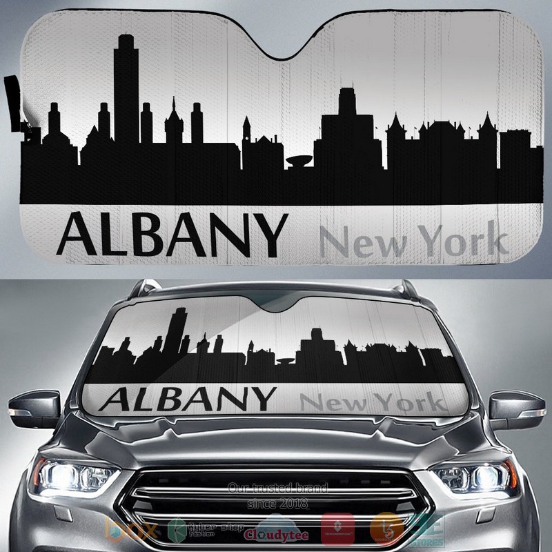 New_York_Albany_Skyline_Car_Sunshade