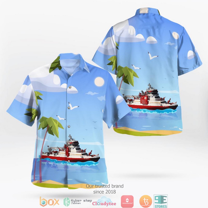 New_York_City_Fire_Department_Three_Forty_Three_Fireboat_Hawaii_3D_Shirt