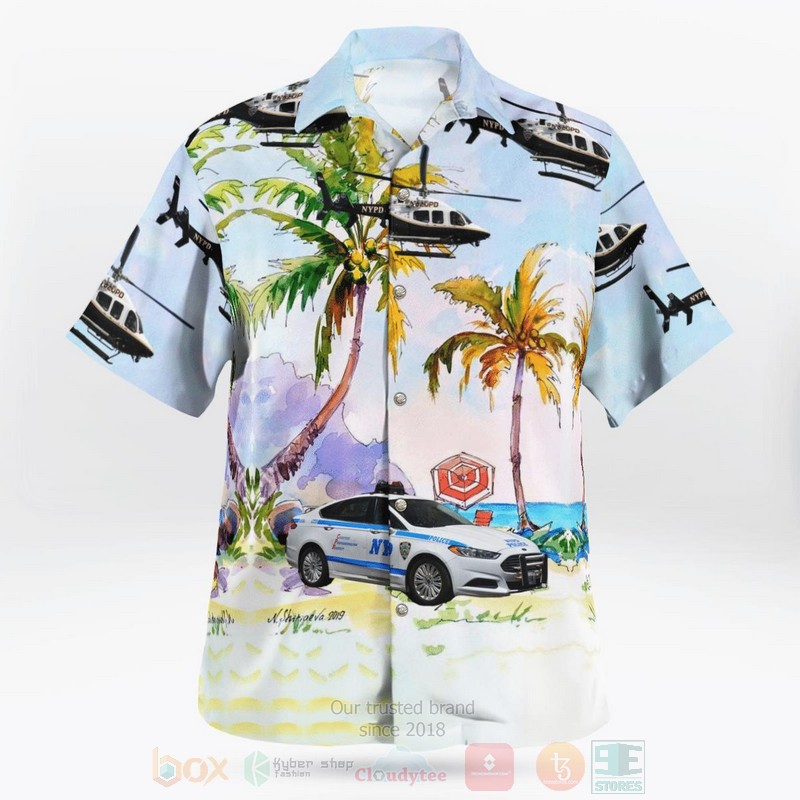 New_York_City_Police_Department_NYPD_Bell_429_GlobalRanger__Ford_Fusion_Hawaiian_Shirt_1