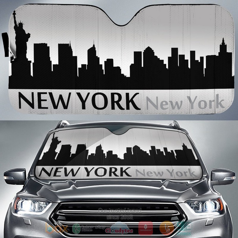 New_York_City_Skyline_Car_Sunshade