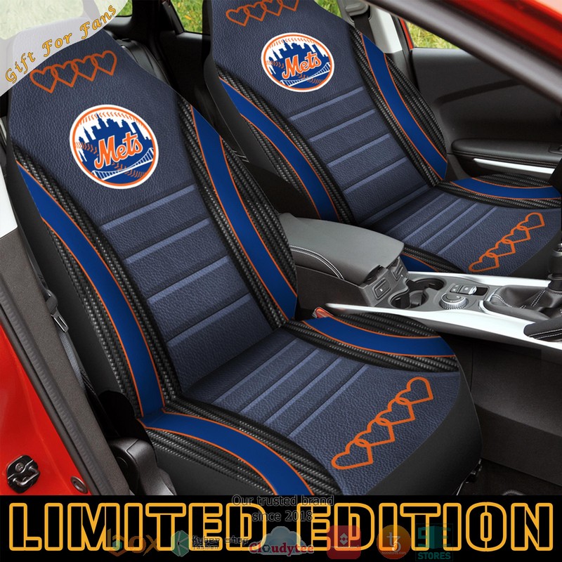 New_York_Mets_Orange_heart_Car_Seat_Covers_1