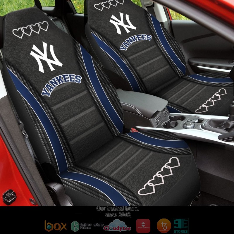 New_York_Yankees_White_Heart_Black_Car_Seat_Covers_1