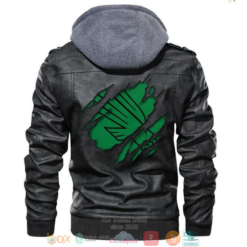 North_Texas_Mean_Green_NCAA_Black_Leather_Jacket