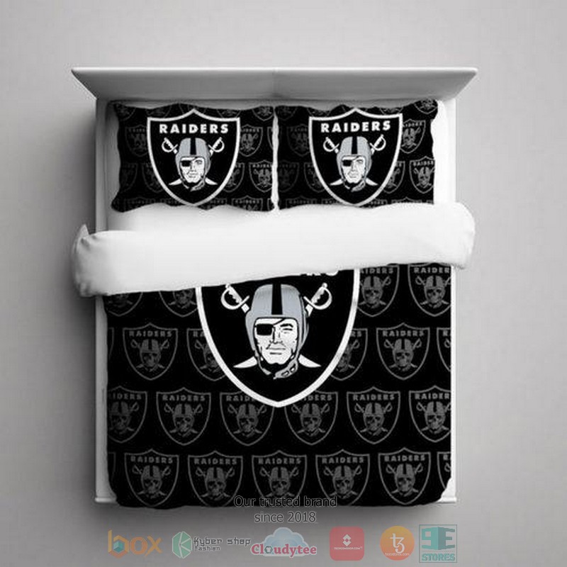 Oakland_Raiders_NFL_logo_Bedding_Set