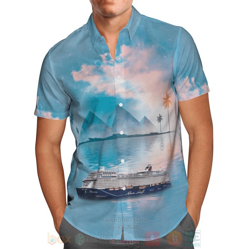 TUI_Cruises_Mein_Schiff_Blue_Hawaiian_Shirt_1