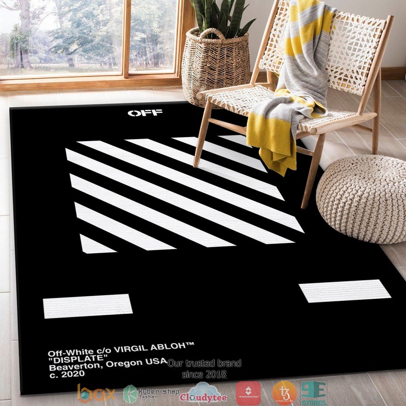 Off_White_Displate_Stripes_Area_Fashion_Brand_Rug_Carpet