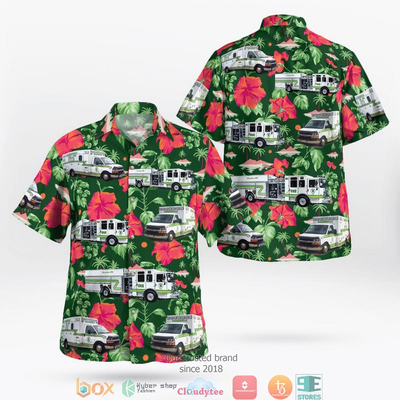 Ohio_Barnesville_Fire_and_EMS_3D_Hawaii_Shirt