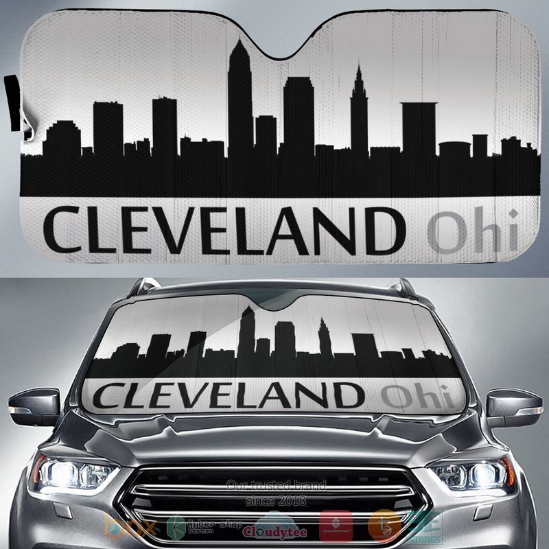 Ohio_Cleveland_Skyline_Car_Sunshade