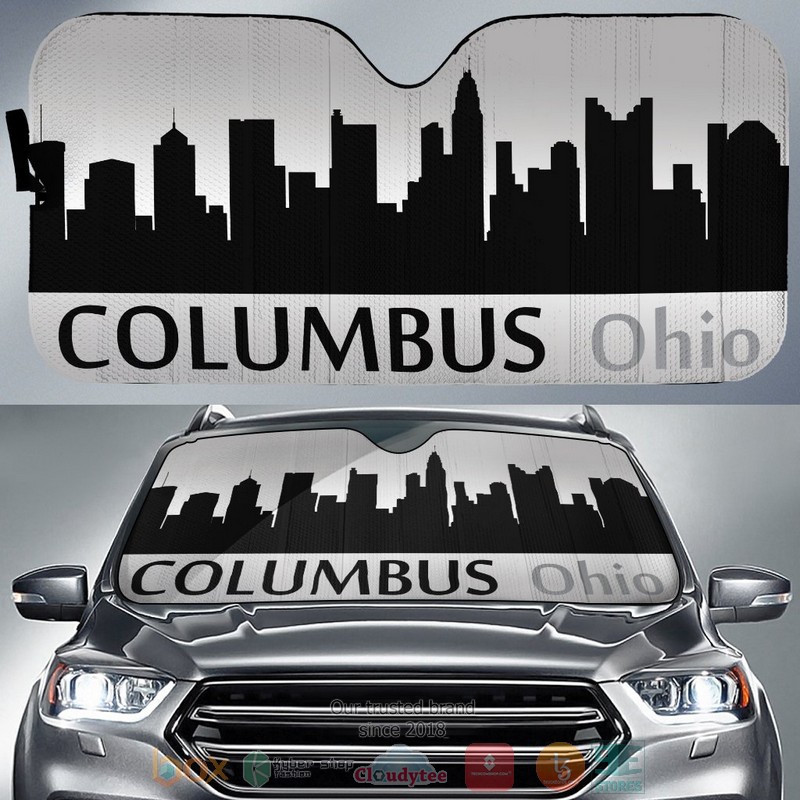 Ohio_Columbus_Skyline_Car_Sunshade