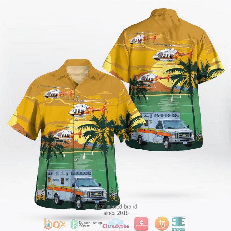 Pafford_Emergency_Medical_Services_Bell_JetRanger_N610PA__Ambulance_3D_Hawaii_Shirt