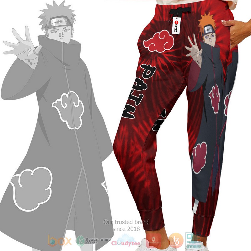 Pain_Anime_Akatsuki_Tie_Dye_Style_Jogger_longpants_1