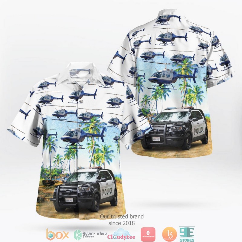 Pasadena_Police_Department_Vehicles_Hawaii_3D_Shirt