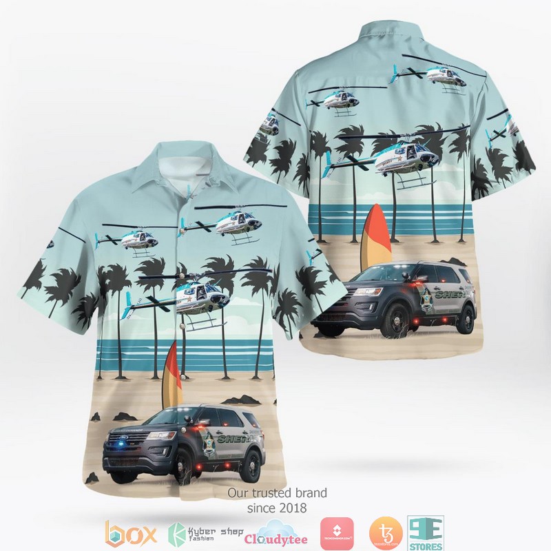 Pasco_County_Florida_Pasco_County_Sheriffs_Office_Car_And_Bell_206_OH-58A_Kiowa_3D_Hawaii_Shirt