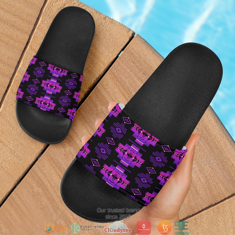 Pattern_Native_violet_Slide_Sandals