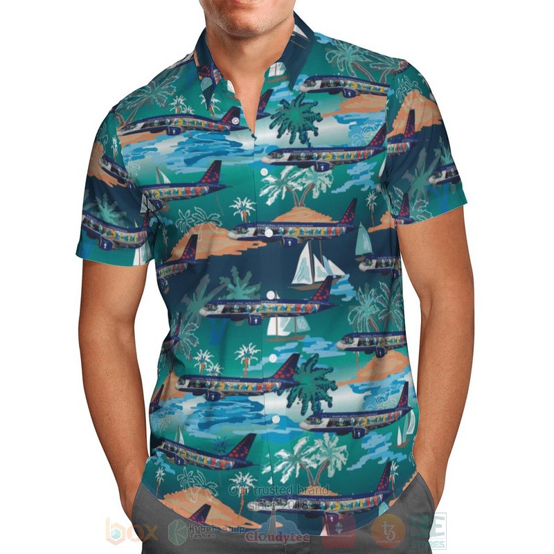 Brussels_airlines_Airbus_A320_The_Smurfs_Hawaiian_Shirt_1