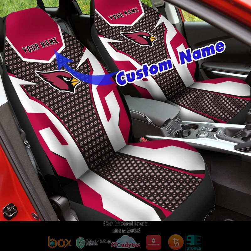 Personalized_Arizona_Cardinals_NFL_Custom_white_red_Car_Seat_Covers