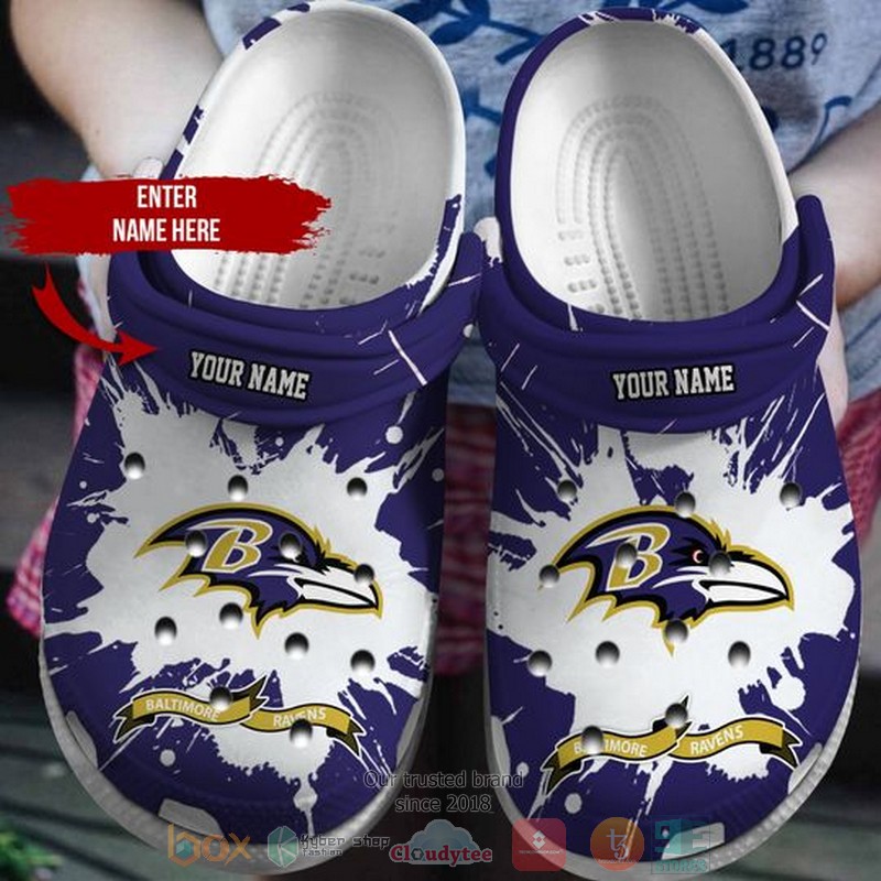 Personalized_Baltimore_Ravens_NFL_Custom_crocs_crocband_clog