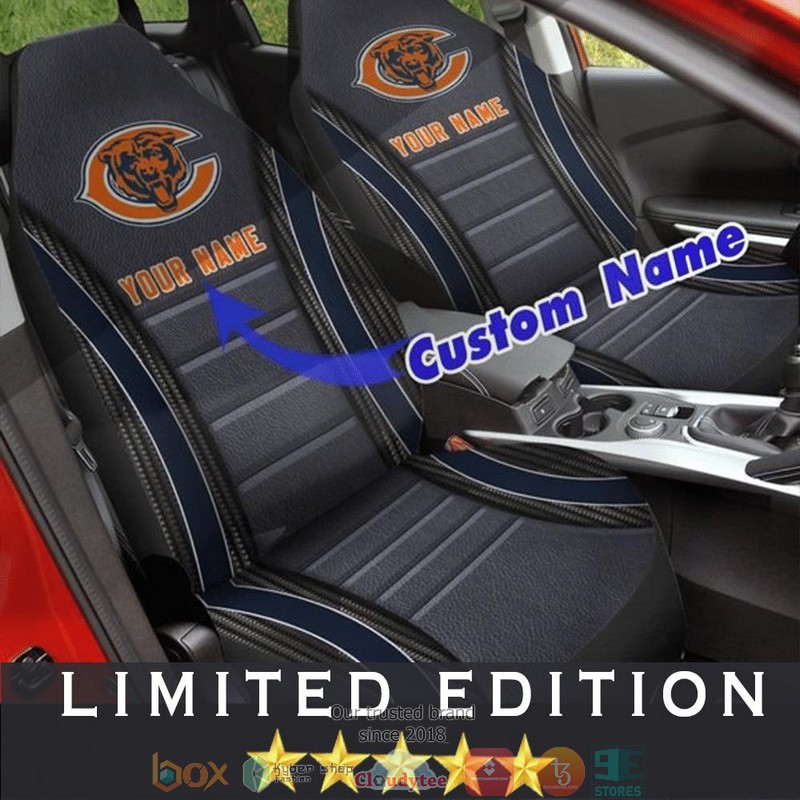 Personalized_Chicago_Bears_Dark_Car_Seat_Covers