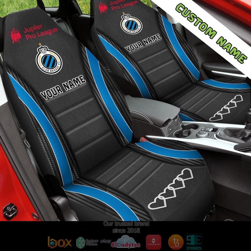Personalized_Club_Brugge_KV_blue_heart_Car_Seat_Covers