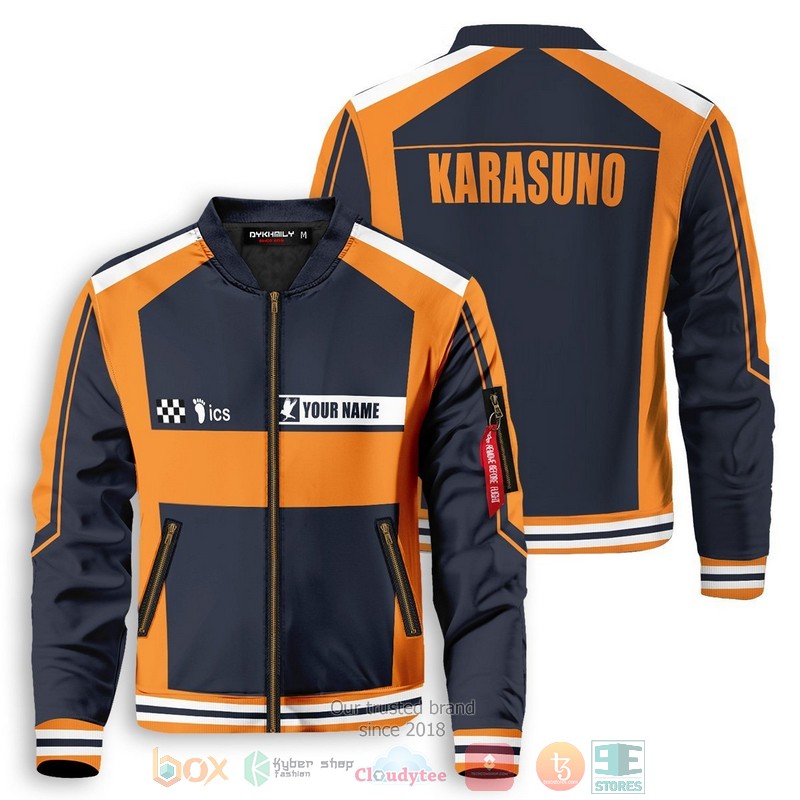 Personalized_F1_Karasuno_custom_bomber_Jacket