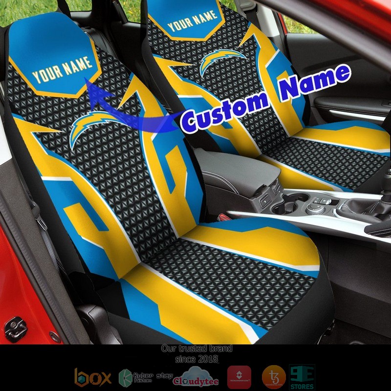Personalized_Los_Angeles_Chargers_Car_Seat_Covers_1