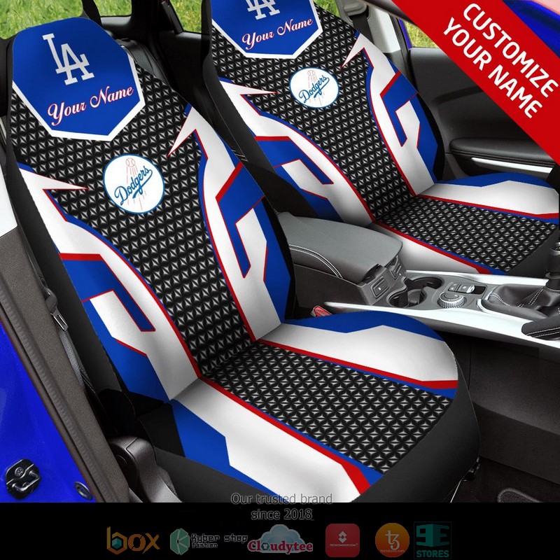 Personalized_Los_Angeles_Dodgers_White_Blue_Car_Seat_Covers