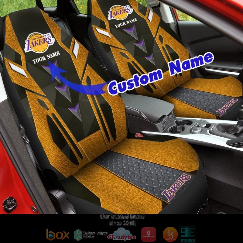 Personalized_Los_Angeles_Lakers_NBA_Custom_yellow_Car_Seat_Covers