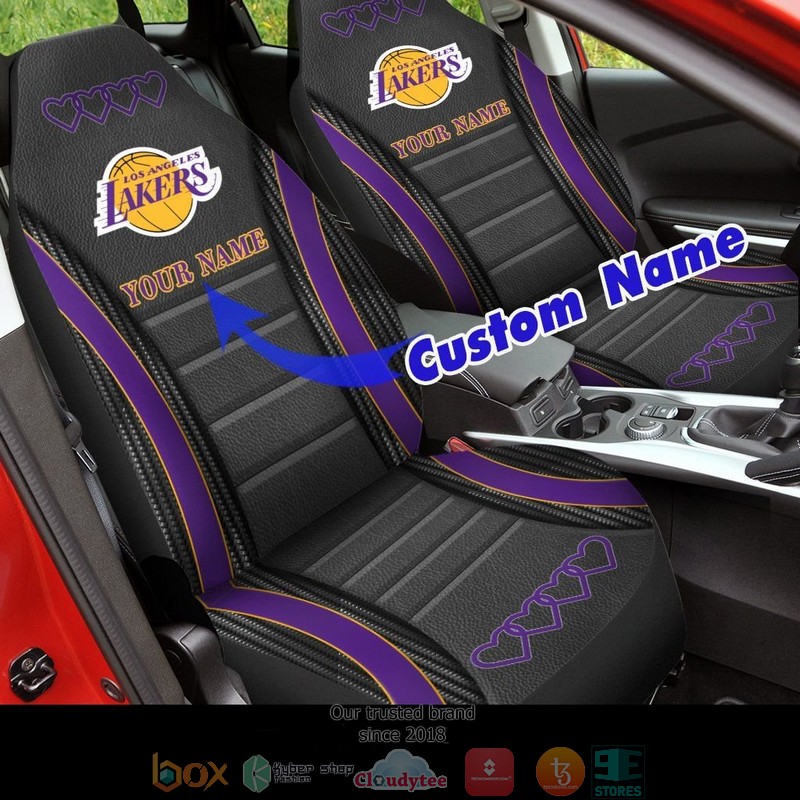 Personalized_Los_Angeles_Lakers_NBA_Heart_Custom_Car_Seat_Covers