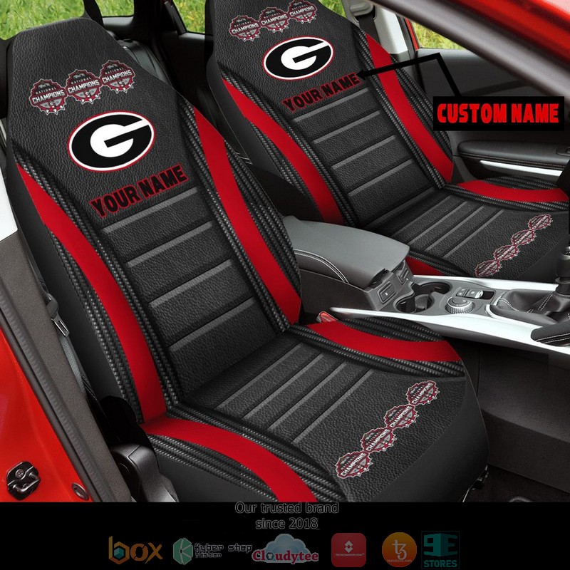 Personalized_NCAA_Georgia_Bulldogs_Champion_Black_Car_Seat_Covers