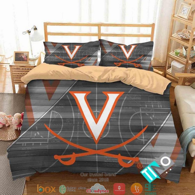 Personalized_NCAA_Virginia_Cavaliers_2_Logo_Duvet_Cover_Bedroom_Set